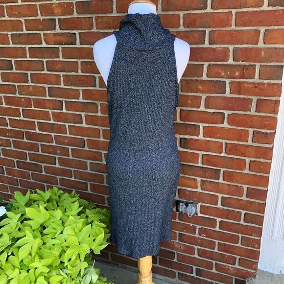 Topshop Blue Knit Turtleneck Dress - Picture 4 of 4